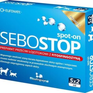 Sebostop Spot-On is a veterinary dermocosmetic specifically designed for dogs and cats with symptoms of seborrhea.