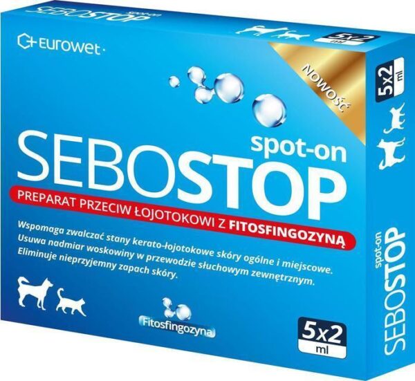 Sebostop Spot-On is a veterinary dermocosmetic specifically designed for dogs and cats with symptoms of seborrhea.