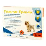 Prac-Tic (Pyripole) Flea & Tick Treament for Extra Small Dogs 2-4.5kg - 3 Pipettes