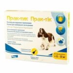 Prac-Tic (Pyripole) Flea & Tick Treament for Extra Small Dogs 11 - 22 kg - 3 Pipettes