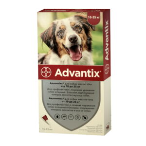 ADVANTIX drops from fleas and ticks for dogs weighing 10-25 kg