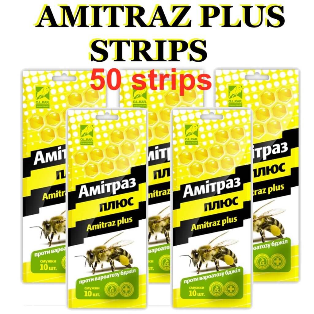 50 Strips Amitraz Plus Strips Beekeeping Prevention of Varroatosis Varroa 