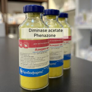 Azidin-vet powder for solution for injection diminase acetate, phenazone