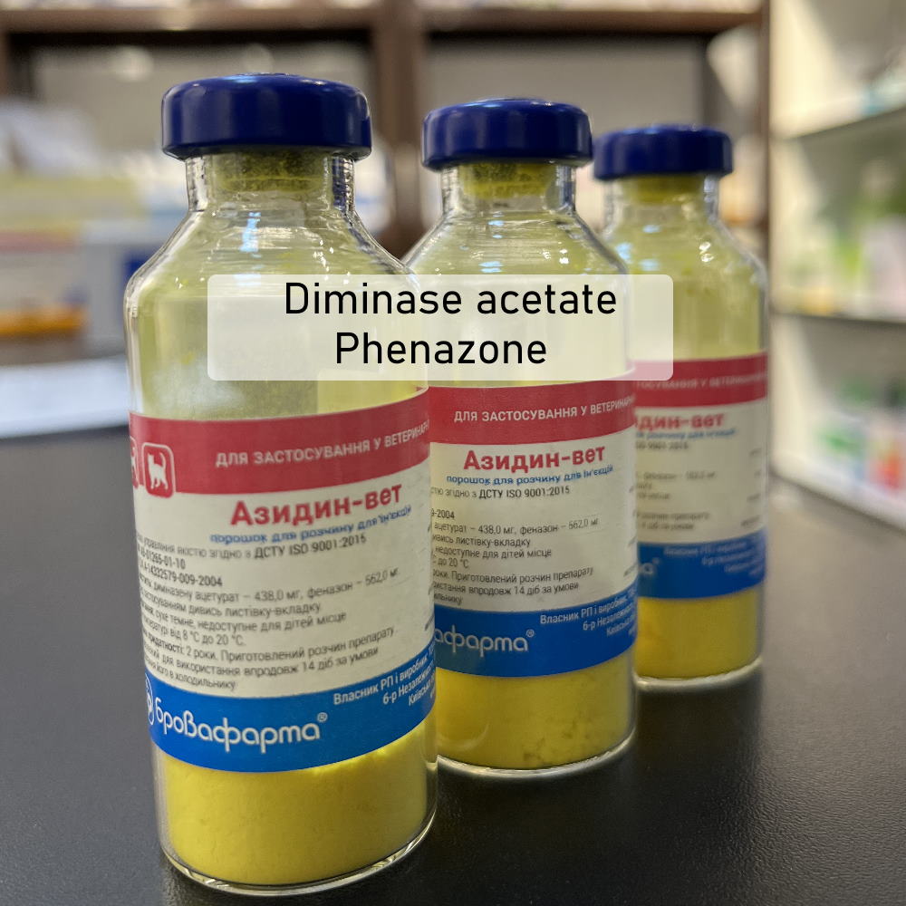 Azidin-vet powder for solution for injection diminase acetate, phenazone babesiosis Azidin-vet powder for solution for injection diminase acetate, phenazone babesiosis