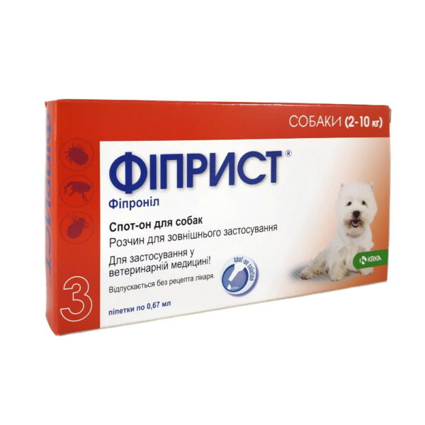 Fypryst Amflee for dogs (fipronil) spot-on 2-10 kg, 67 mg