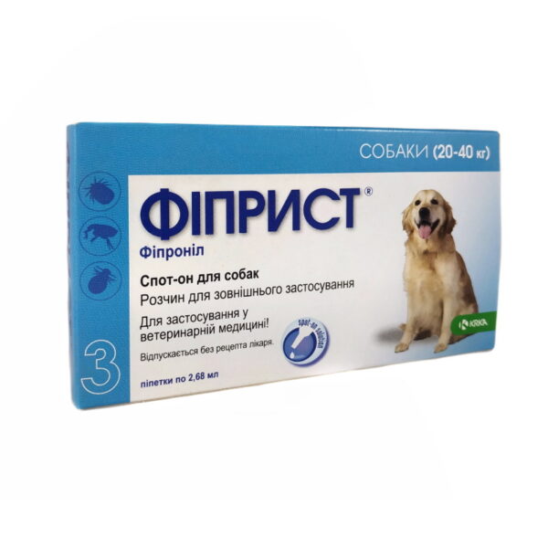 Fypryst Amflee for dogs (fipronil) spot-on 20-40 kg, 268 mg