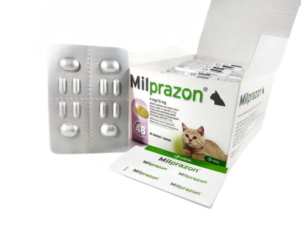 Milprazon (milbemycin oxime, praziquantel) for kittens and cats up to 2 kg - 4 tablets
