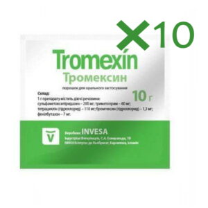 Tromexin powder sulfamethoxypyridazine, trimethoprim, tetracycline, bromhexine
