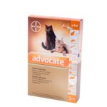 Advocate flea drops for cats up to 4kg, 3 pipettes
