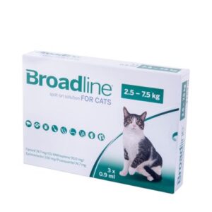 Broadline for Large Cats 2,5-7,5 kg Spot-On 3 pipettes