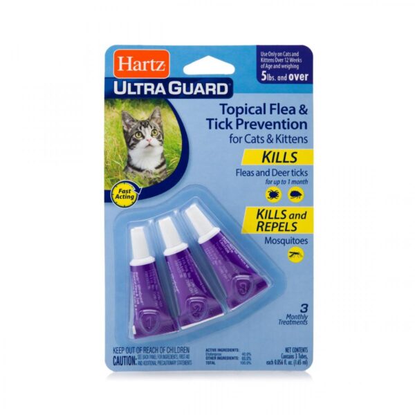 Hartz UltraGuard drops for cats from eggs of fleas and their larvae