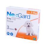 NexGard (afoxolaner) tablets for fleas and ticks for dogs 2-4 kg 3 tablets