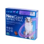 NexGard Spectra treatment of flea, tick, and worm for dogs 15-30 kg 3 tablets
