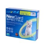 NexGard Spectra treatment of flea, tick, and worm for dogs 7.5-15 kg 3 tablets