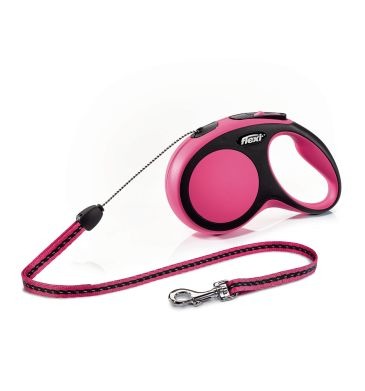 povodok-ruletka-flexi-new-comfort-s-tros-8-m-do-12-kg-rozovaya-82401109820132_small6 Flexi Comfort S, cable 8 m, 12 kg, pink - Image 1