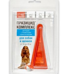 Prazicid Complex Flea & Tick & Worms drops for dogs 10 - 20 kg, 1 pipette x 2.5 ml