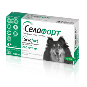 Selehold (selamectin) 240 mg Spot-On for Large Dogs - 3 pip.