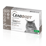 Selehold/Selafort (selamectin) 60 mg Spot-On for Cats 7.6-10 kg - 3 pip.