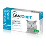 Selehold/Selafort (selamectin) 45 mg Spot-On for Cats 2.6 - 7.5 kg - 3 Pipettes (revolution, stronghold analog)