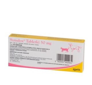 Synulox 50 mg, (amoxicillin, clavulanic acid) for Dogs and Cats