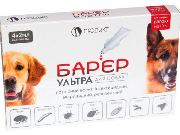 Drops (permethrin, imidacloprid weighing more 10 kg
