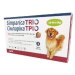 Simparica Trio Chewable for Dogs 20,1-40 kg (44-88 lbs) | 3 tablets