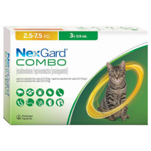 NexGard Combo spot on for Cats 2.5-7.5 kg